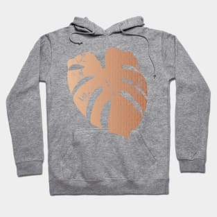 Monstera Leaf with boho pattern Hoodie